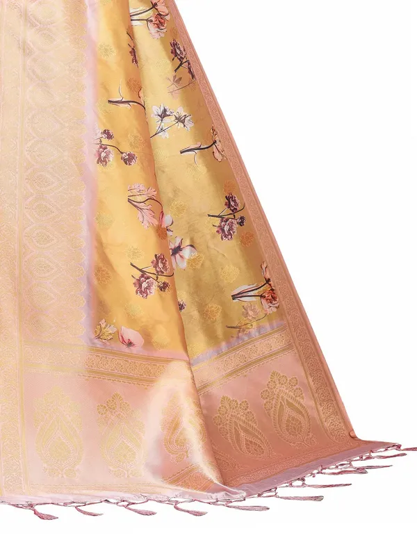 Mustard_Golden_Cotton_Silk_Premium_&_Elegant_(_Bollywood_Style_Woven_Zari_Border_And_Pallu_Digital_Printed_)_Saree_Saree_With_Blouse_Piece_For_Women