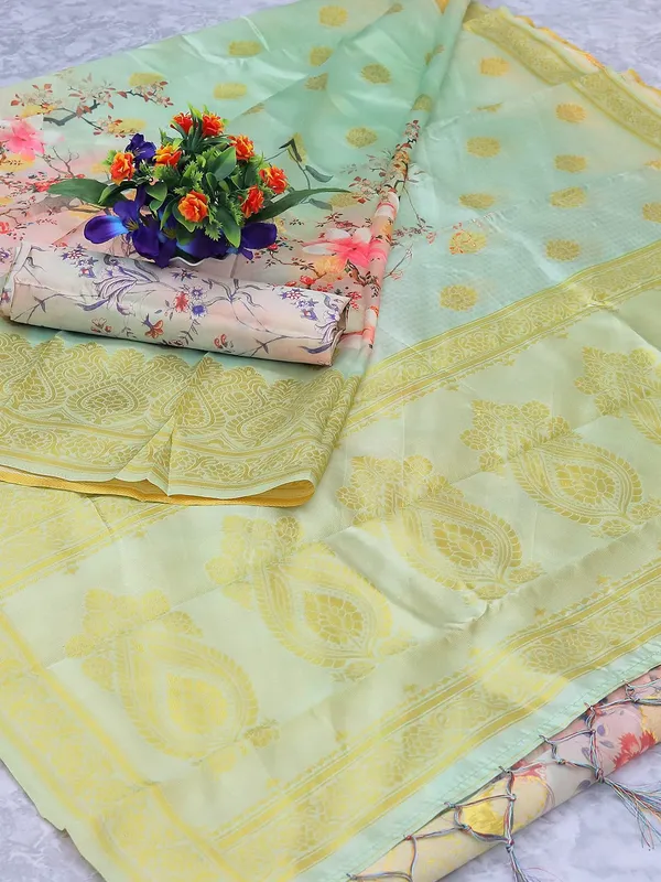 Ocean_Green_Cotton_Silk_Premium_&_Elegant_(_Bollywood_Style_Woven_Zari_Border_And_Pallu_Digital_Printed_)_Saree_Saree_With_Blouse_Piece_For_Women