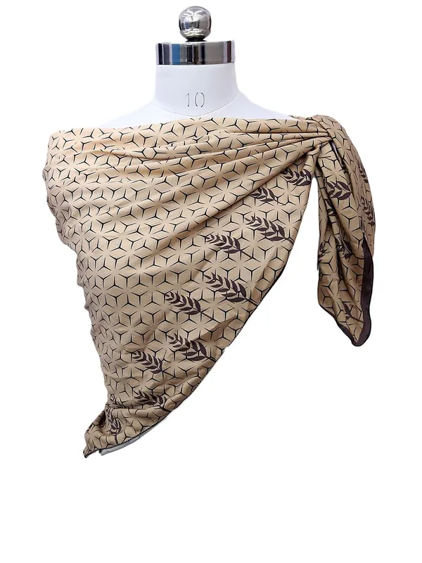Beige_Polyester_Satin_Silk_Premium_&_Elegant_Digital_Printed_Square_Scarf_For_Women
