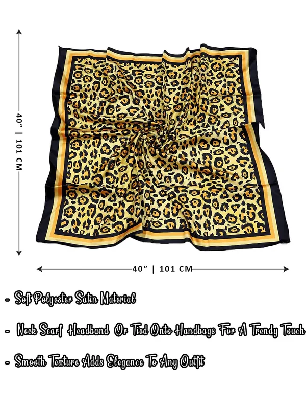 Yellow_&_Black_Polyester_Satin_Silk_Premium_&_Elegant_Digital_Printed_Square_Scarf_For_Women