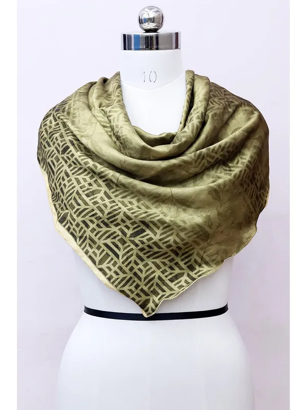 Baby_Pink_&_Olive_Green_Polyester_Satin_Silk_Premium_&_Elegant_Digital_Printed_Square_Scarf_For_Women_(Pack_Of_2)