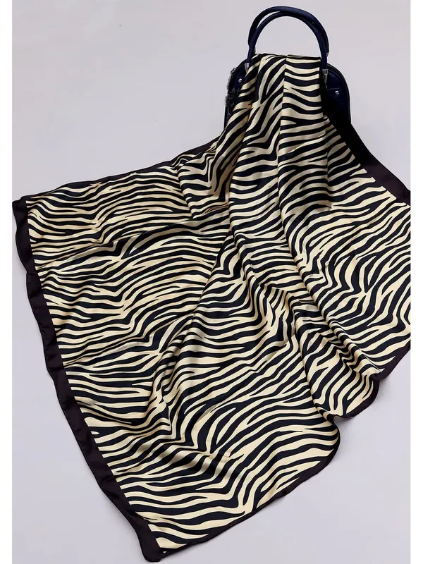 Baby_Pink_&_Golden_Black_Polyester_Satin_Silk_Premium_&_Elegant_Digital_Printed_Square_Scarf_For_Women_(Pack_Of_2)
