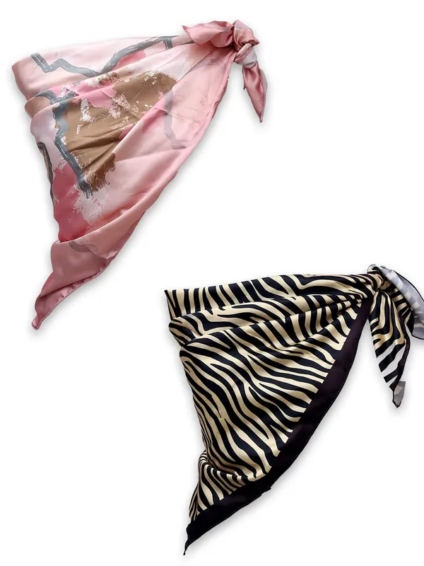 Baby_Pink_&_Golden_Black_Polyester_Satin_Silk_Premium_&_Elegant_Digital_Printed_Square_Scarf_For_Women_(Pack_Of_2)