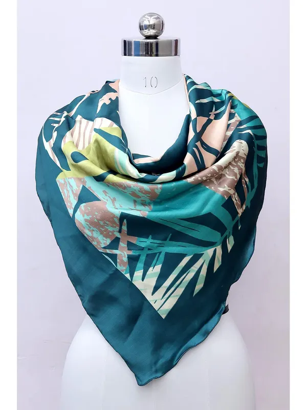 Turquoise_&_Navy_Blue_Polyester_Satin_Silk_Premium_&_Elegant_Digital_Printed_Square_Scarf_For_Women_(Pack_Of_2)