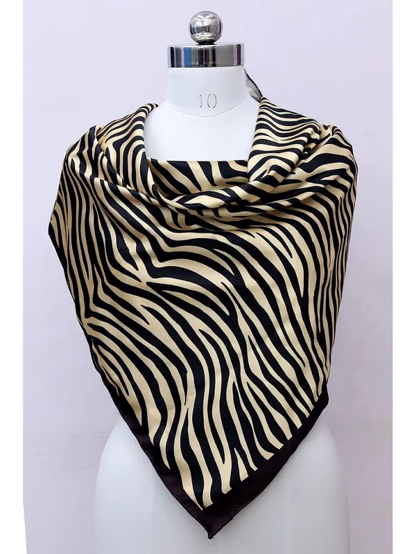 Turquoise_&_Golden_Black_Polyester_Satin_Silk_Premium_&_Elegant_Digital_Printed_Square_Scarf_For_Women_(Pack_Of_2)