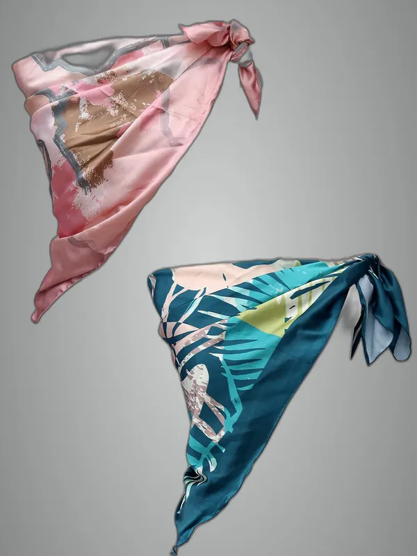 Turquoise_&_Baby_Pink_Polyester_Satin_Silk_Premium_&_Elegant_Digital_Printed_Square_Scarf_For_Women_(Pack_Of_2)