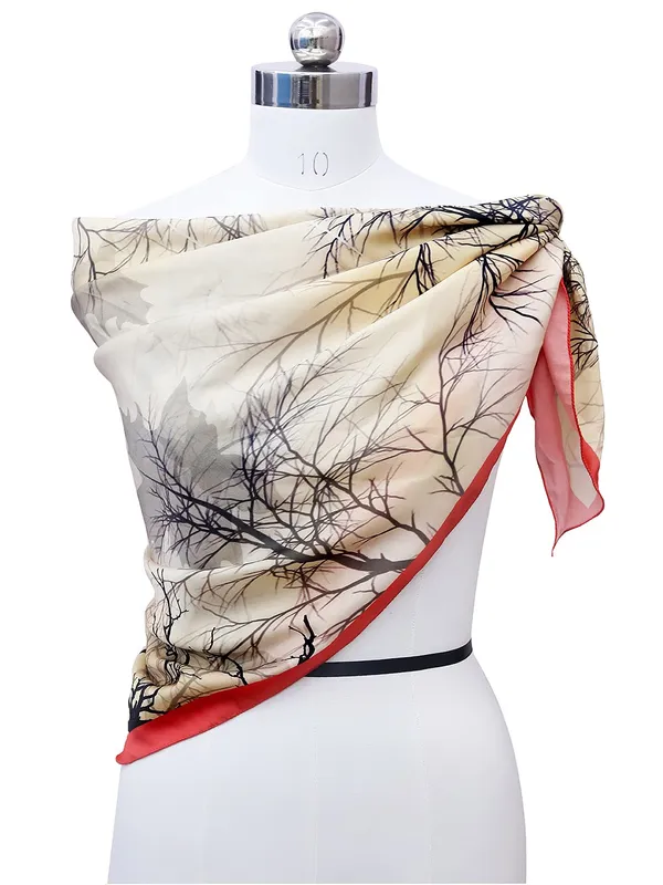 Beige_&_Black_Polyester_Satin_Silk_Premium_&_Elegant_Digital_Printed_Square_Scarf_For_Women