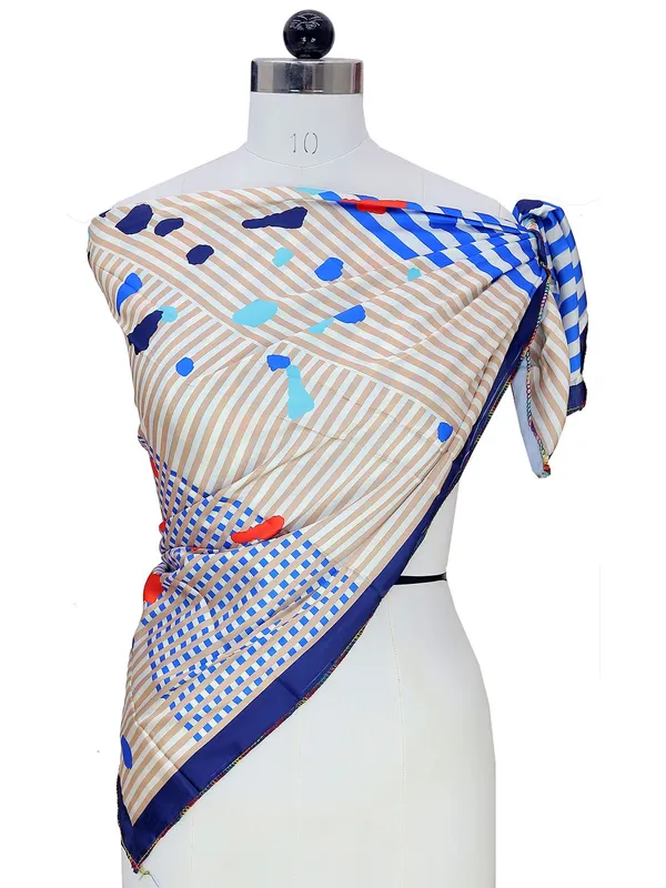Blue_&_Cream_Polyester_Satin_Silk_Premium_&_Elegant_Digital_Printed_Square_Scarf_For_Women