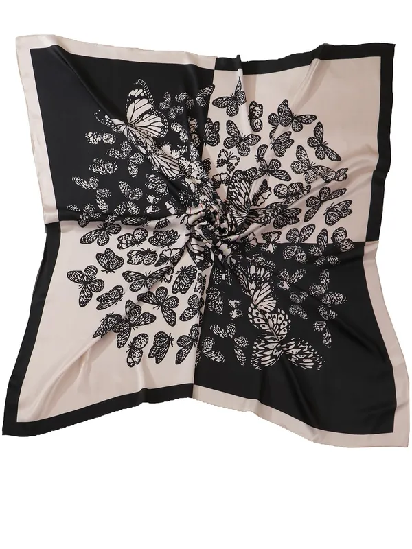 Black_&_Beige_Polyester_Satin_Silk_Premium_&_Elegant_Digital_Printed_Square_Scarf_For_Women