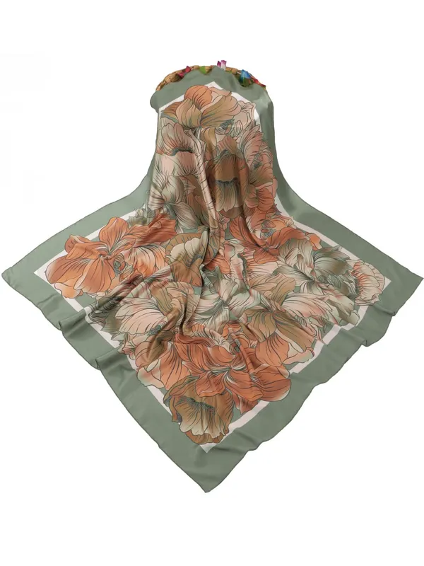 Rust_Orange_Polyester_Satin_Silk_Premium_&_Elegant_Digital_Printed_Square_Scarf_For_Women