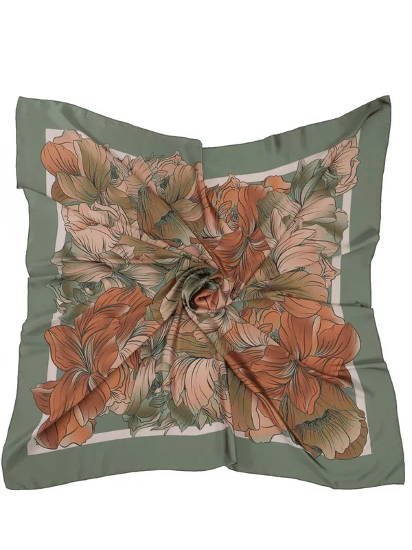 Rust_Orange_Polyester_Satin_Silk_Premium_&_Elegant_Digital_Printed_Square_Scarf_For_Women