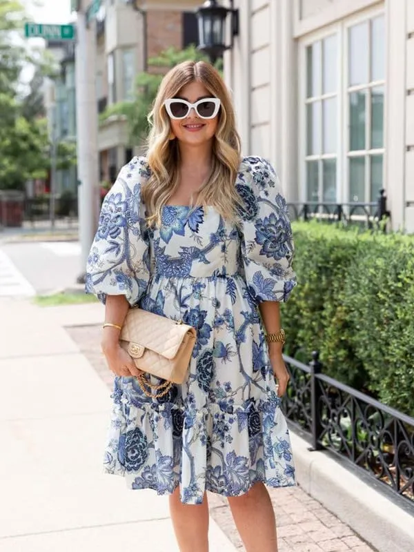 Blue_Cotton_Silk_Premium_&_Elegant_Fit_And_Flare_Dress_For_Women