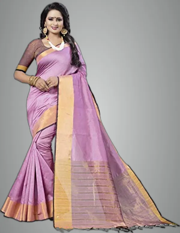 Purple_Polyester_Premium_&_Elegant_Saree_Saree_With_Blouse_Piece_For_Women