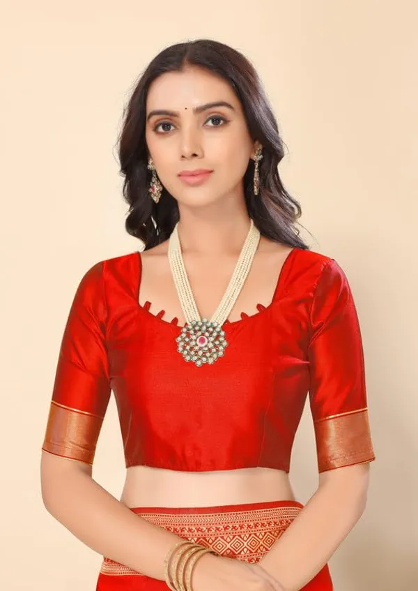 Red_Silk_Premium_&_Elegant_(_Rich_Pallu_)_Kanjivaram_Banarasi_Saree_With_Blouse_Piece_For_Women