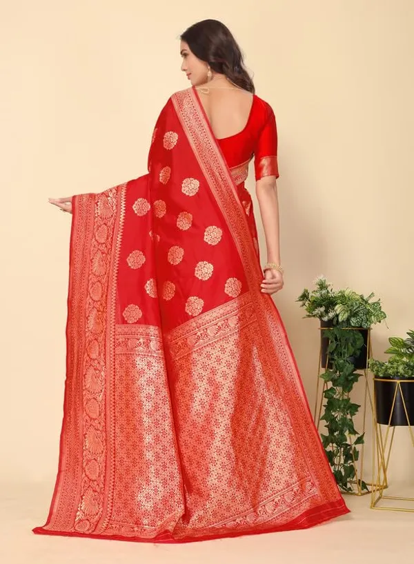 Red_Silk_Premium_&_Elegant_(_Rich_Pallu_)_Kanjivaram_Banarasi_Saree_With_Blouse_Piece_For_Women
