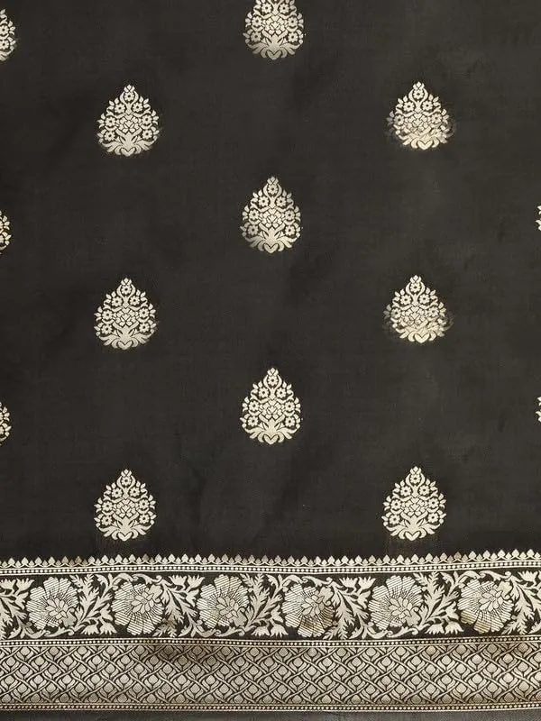 Black_&_Golden_Silk___Premium_&_Elegant_(_Golden_Zari_Pallu_Patola_Ethnic_Motif_)_Banarasi_Saree_With_Blouse_Piece_For_Women