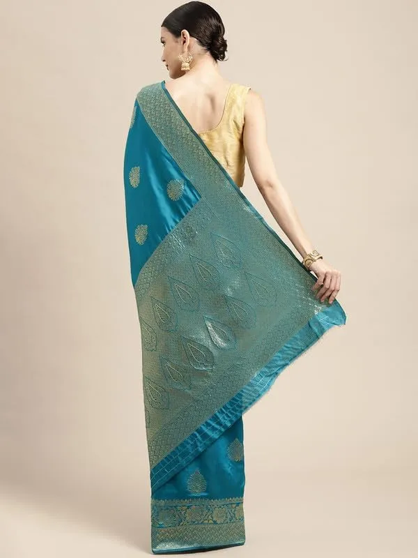 Blue_&_Golden_Silk___Premium_&_Elegant_(_Golden_Zari_Pallu_Patola_Ethnic_Motif_)_Banarasi_Saree_With_Blouse_Piece_For_Women