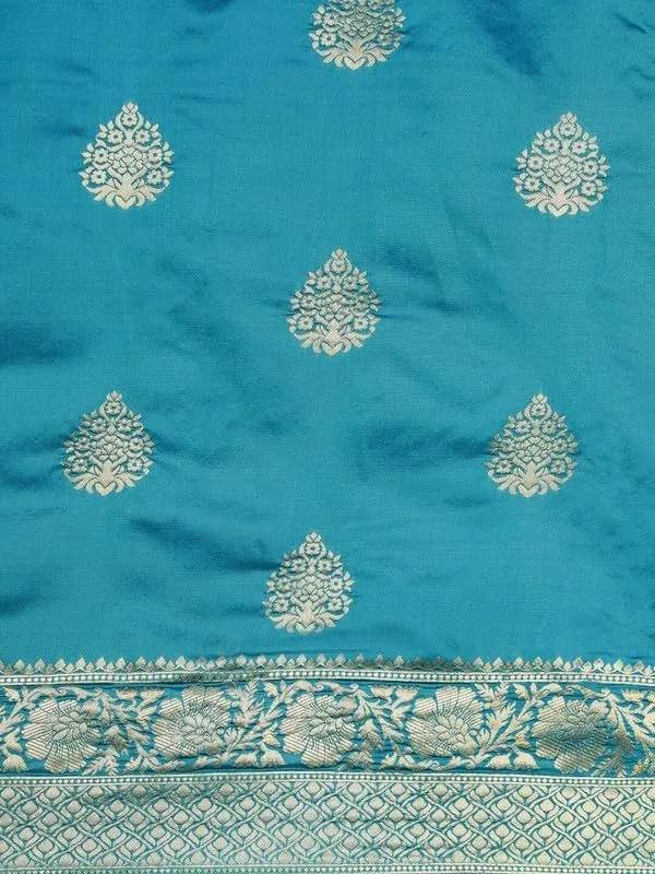 Blue_&_Golden_Silk___Premium_&_Elegant_(_Golden_Zari_Pallu_Patola_Ethnic_Motif_)_Banarasi_Saree_With_Blouse_Piece_For_Women