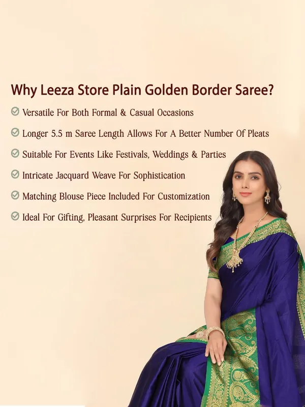 Royal_Blue_Silk_Premium_&_Elegant_(_Zari_Paisley_Pattern_Broad_Border_)_Banarasi_Saree_With_Blouse_Piece_For_Women