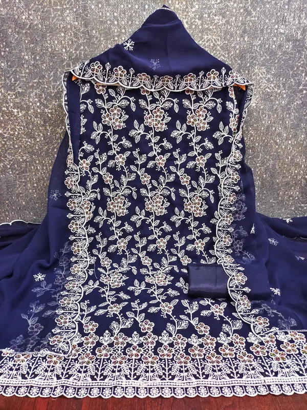 Royal_Blue_Georgette_White_&_Multicolor_Floral_Vine_Embroidered_Salwar_Suit_Dress_Material_Set_With_Dupatta_Unstitched