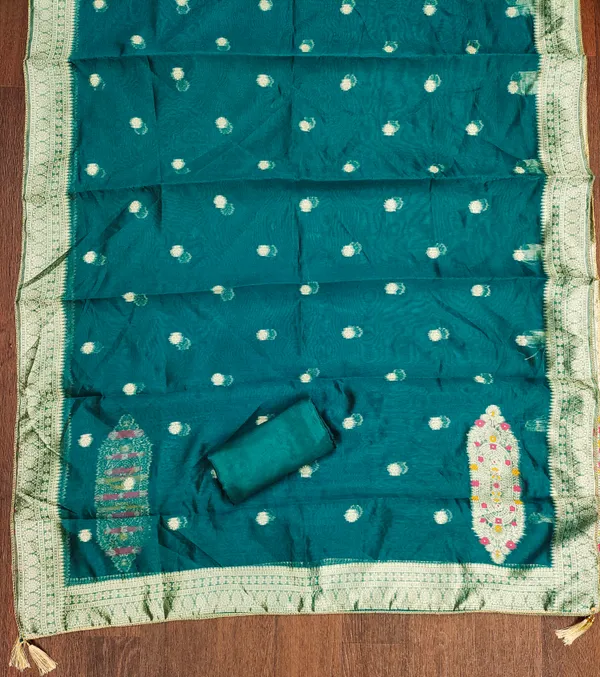 Sea_Green_Banarasi_Silk_Jacquard_Salwar_Suit_Dress_Material_With_Zardosi_Handwork_&_Placement_Woven_Dupatta_Unstitched
