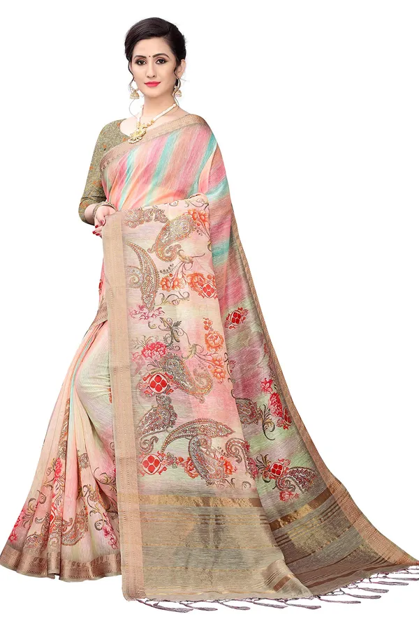 Khaki_Cotton___Jacquard_Premium_&_Elegant_Digital_Print_Jacquard_Saree_With_Blouse_Piece_For_Women