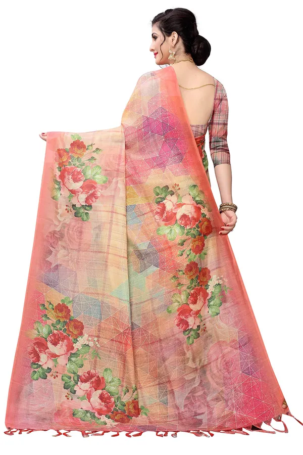 Orange_Cotton___Jacquard_Premium_&_Elegant_Digital_Print_Jacquard_Saree_With_Blouse_Piece_For_Women