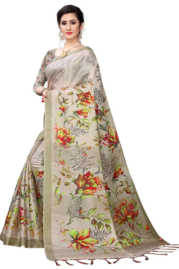 Khaki_Cotton___Jacquard_Premium_&_Elegant_Digital_Print_Jacquard_Saree_With_Blouse_Piece_For_Women