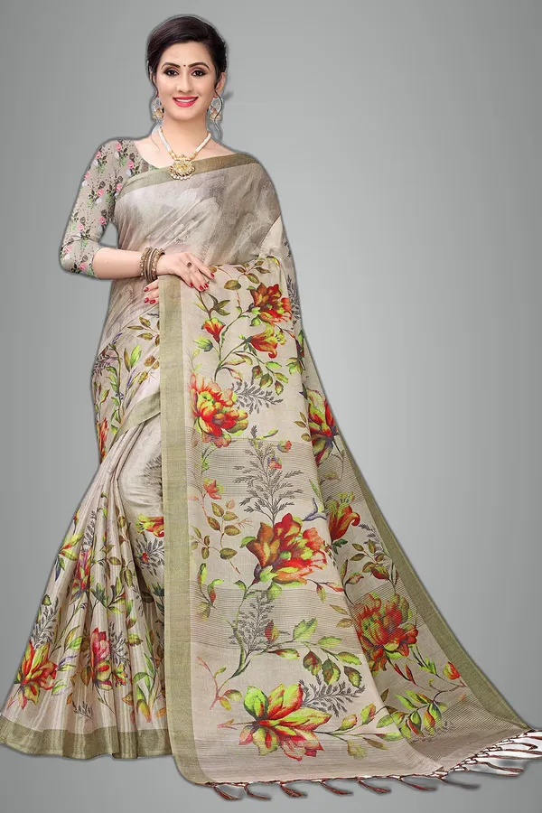 Khaki_Cotton___Jacquard_Premium_&_Elegant_Digital_Print_Jacquard_Saree_With_Blouse_Piece_For_Women