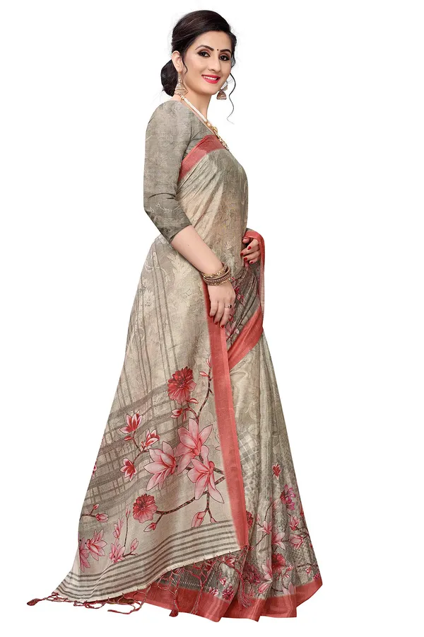 Charcoal_Grey_Cotton___Jacquard_Premium_&_Elegant_Digital_Print_Jacquard_Saree_With_Blouse_Piece_For_Women