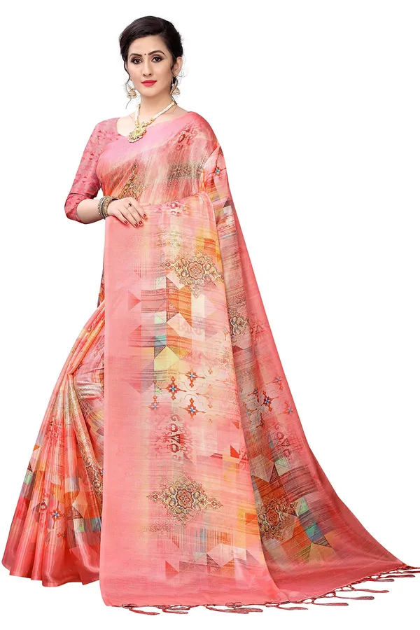 Pink_Cotton___Jacquard_Premium_&_Elegant_Digital_Print_Jacquard_Saree_With_Blouse_Piece_For_Women