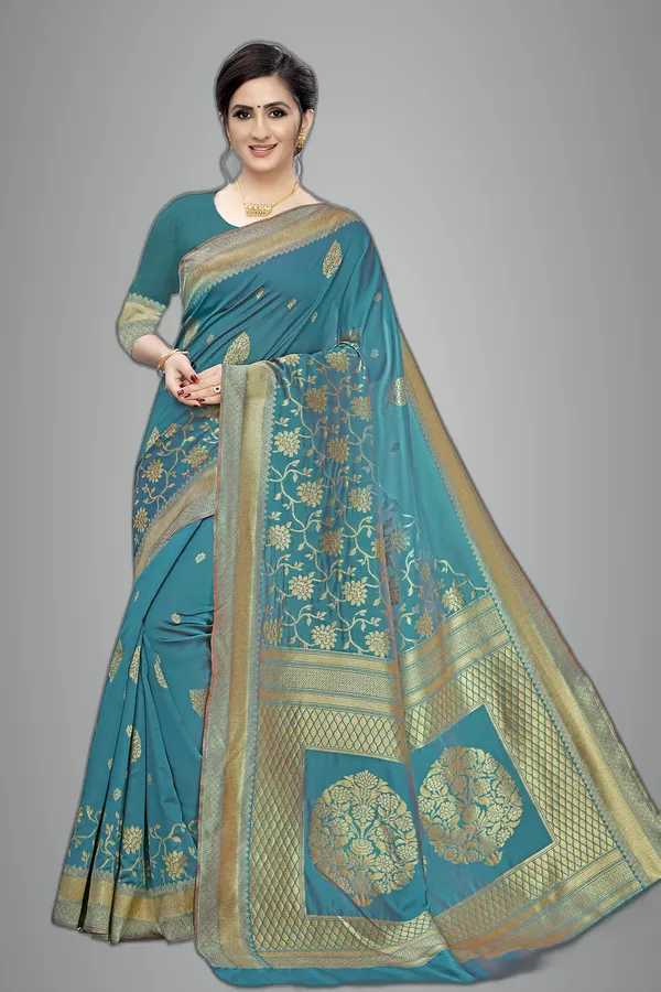 Black_Cotton___Jacquard_Premium_&_Elegant_Digital_Print_Jacquard_Saree_With_Blouse_Piece_For_Women
