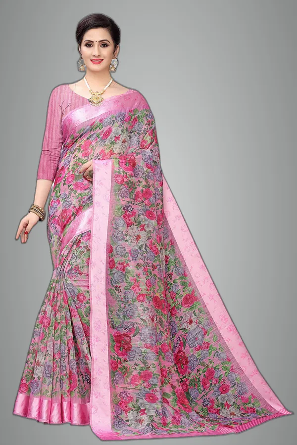 Pink_Cotton___Jacquard_Premium_&_Elegant_Digital_Print_Jacquard_Saree_With_Blouse_Piece_For_Women