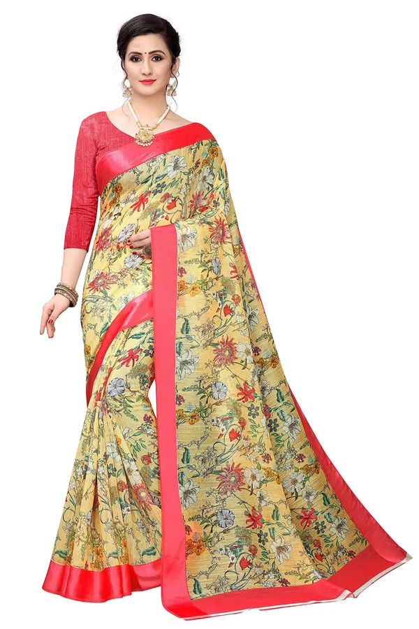 Yellow_Cotton___Jacquard_Premium_&_Elegant_Digital_Print_Jacquard_Saree_With_Blouse_Piece_For_Women