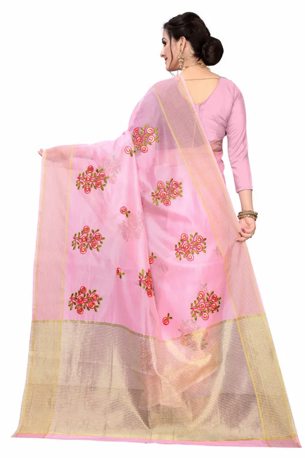 Pink_Super_Net_Premium_&_Elegant_(_Floral_Embroidered_)_Saree_Saree_With_Blouse_Piece_For_Women