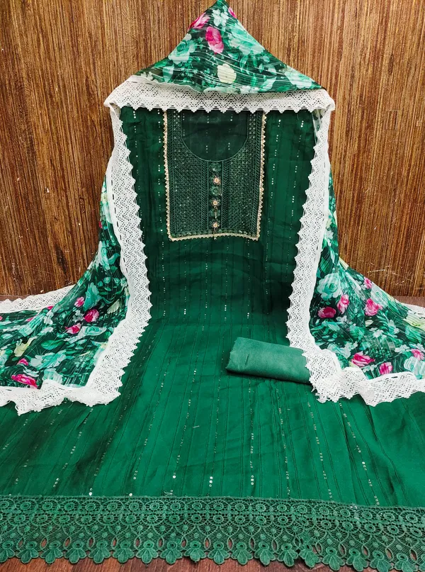 Green_Roman_Silk_Salwar_Suit_Dress_Material_With_Thread_Sequin_Work_&_Georgette_Weaving_Dupatta_Unstitched