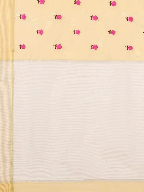 Yellow_Super_Net_Premium_&_Elegant_(_Embroidered_Floral_Thread_Work,_Ethnic_Motifs,_Zari_Strip_Border_&_Pallu_)_Saree_Saree_With_Blouse_Piece_For_Women