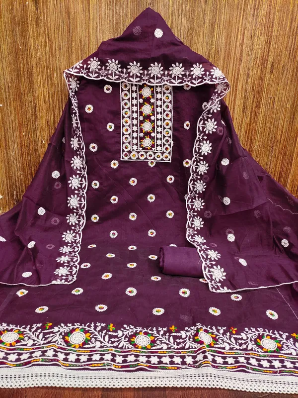 Violet_Chanderi_Cotton_Embroidered_Salwar_Suit_Dress_Material_With_Santoon_Bottom_&_Dupatta_Unstitched