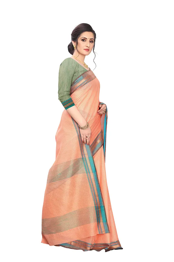 Orange_Cotton_Silk_Jacquard_Premium_&_Elegant_(_Jacquard_)_Maheshwari_Saree_With_Blouse_Piece_For_Women