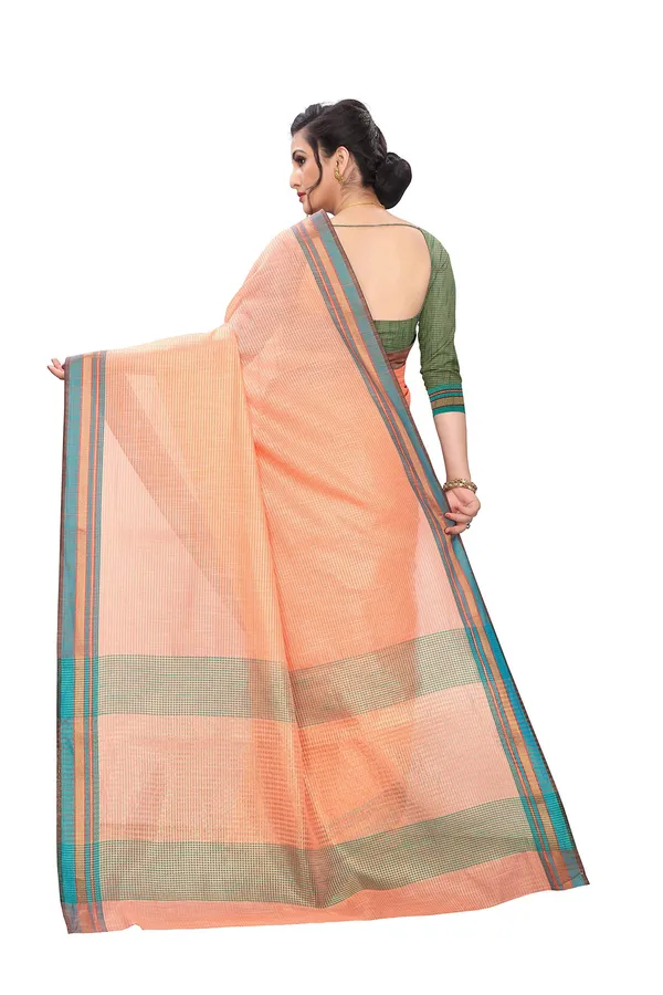 Orange_Cotton_Silk_Jacquard_Premium_&_Elegant_(_Jacquard_)_Maheshwari_Saree_With_Blouse_Piece_For_Women