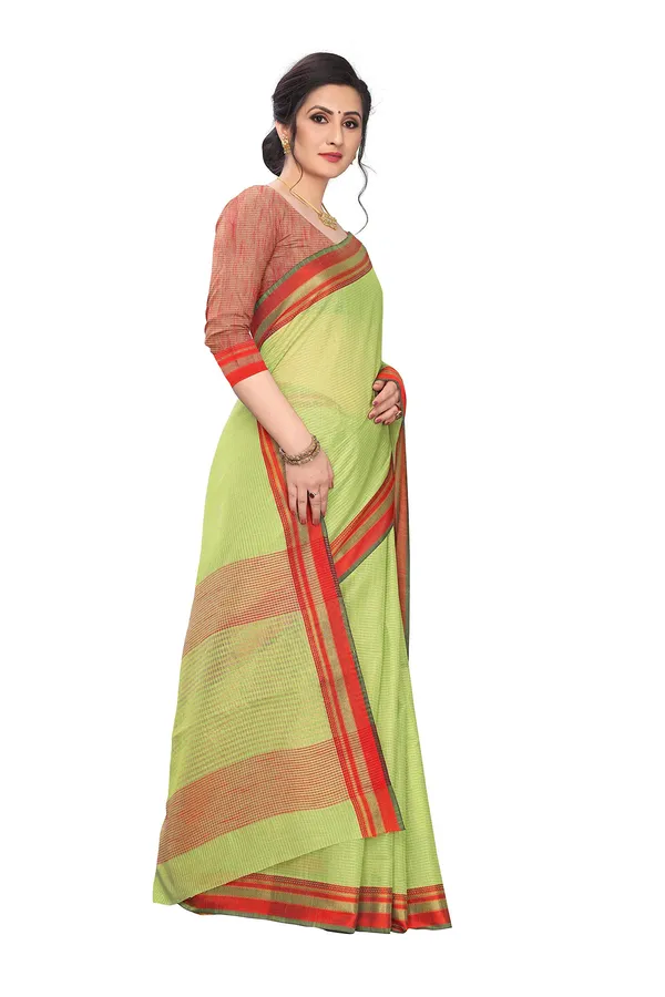 Light_Green_Cotton_Silk_Jacquard_Premium_&_Elegant_(_Jacquard_)_Maheshwari_Saree_With_Blouse_Piece_For_Women