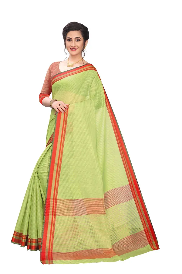 Light_Green_Cotton_Silk_Jacquard_Premium_&_Elegant_(_Jacquard_)_Maheshwari_Saree_With_Blouse_Piece_For_Women