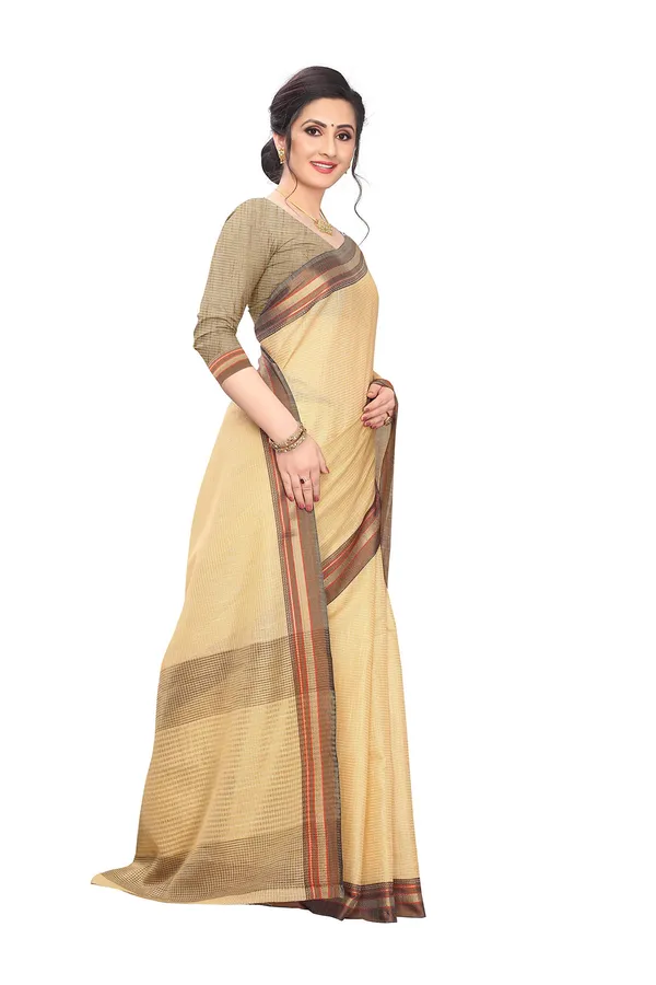 Beige_Cotton_Silk_Jacquard_Premium_&_Elegant_(_Jacquard_)_Maheshwari_Saree_With_Blouse_Piece_For_Women