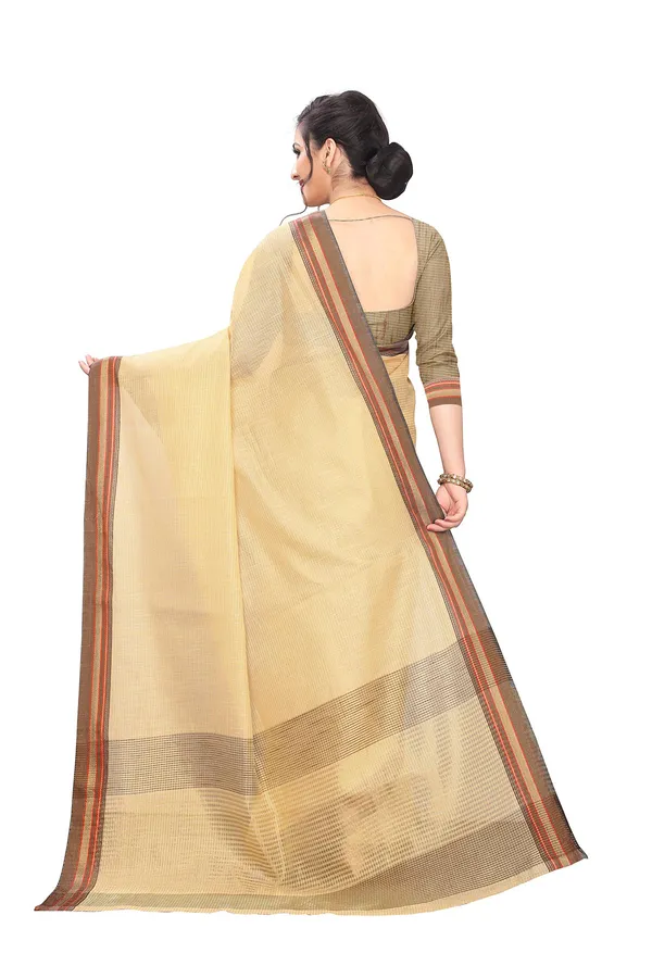 Beige_Cotton_Silk_Jacquard_Premium_&_Elegant_(_Jacquard_)_Maheshwari_Saree_With_Blouse_Piece_For_Women