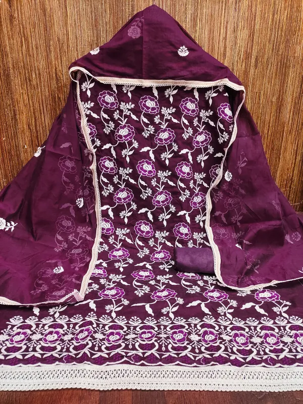 Purple_Chanderi_Cotton_Salwar_Suit_Dress_Material_With_Rose_Thread_Work_&_Embroidered_Dupatta_Unstitched