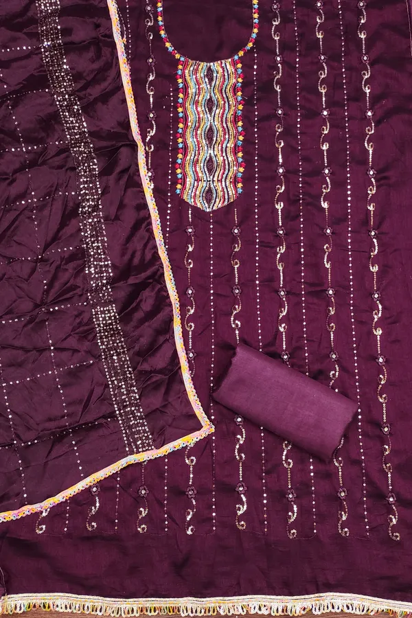 Purple_Vichitra_Silk_Salwar_Suit_Dress_Material_With_Multicolor_Thread_&_Sequin_Work_Unstitched