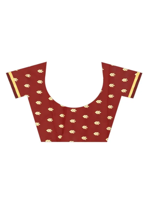 Maroon_Silk___Jacquard_Premium_&_Elegant_Banarasi_Saree_With_Blouse_Piece_For_Women