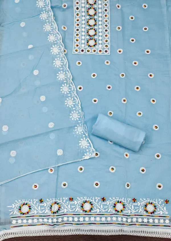 Sky_Blue_Chanderi_Cotton_Embroidered_Salwar_Suit_Dress_Material_With_Santoon_Bottom_&_Dupatta_Unstitched