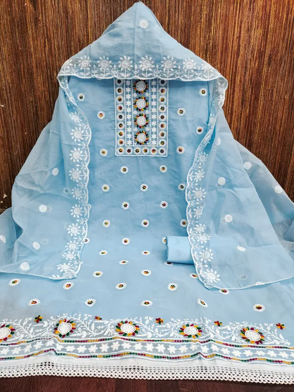 Sky_Blue_Chanderi_Cotton_Embroidered_Salwar_Suit_Dress_Material_With_Santoon_Bottom_&_Dupatta_Unstitched