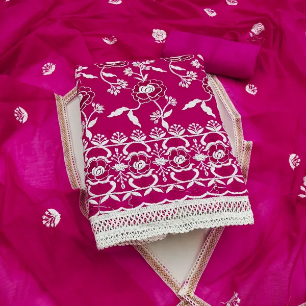 Self_Design_Pink_Chanderi_Cotton_Salwar_Suit_Dress_Material_With_Rose_Thread_Work_&_Embroidered_Dupatta_Unstitched_For_Women